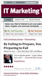 Mobile Screenshot of itmarketingworld.com
