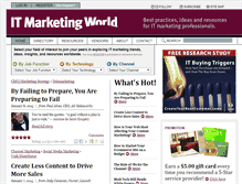 Tablet Screenshot of itmarketingworld.com